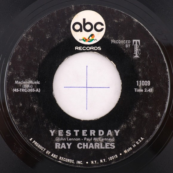 Ray Charles – Yesterday / Never Had Enough Of Nothing Yet 45 rpm Vinyl Record 7" - Picture 4 of 6